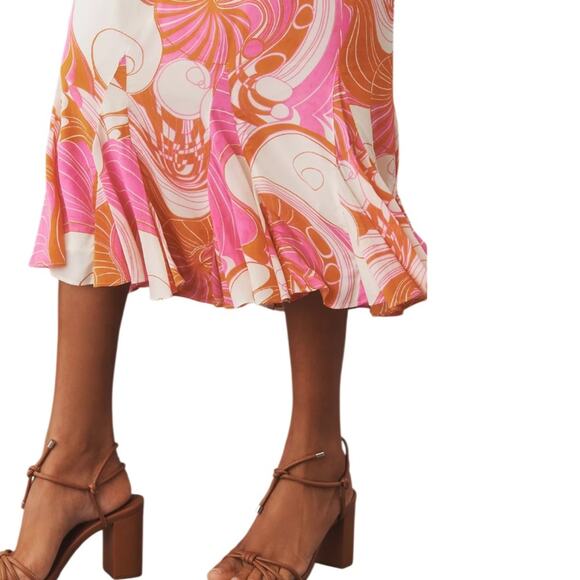 RHODE Lulani Midi Dress Size 2 - Picture 11 of 13